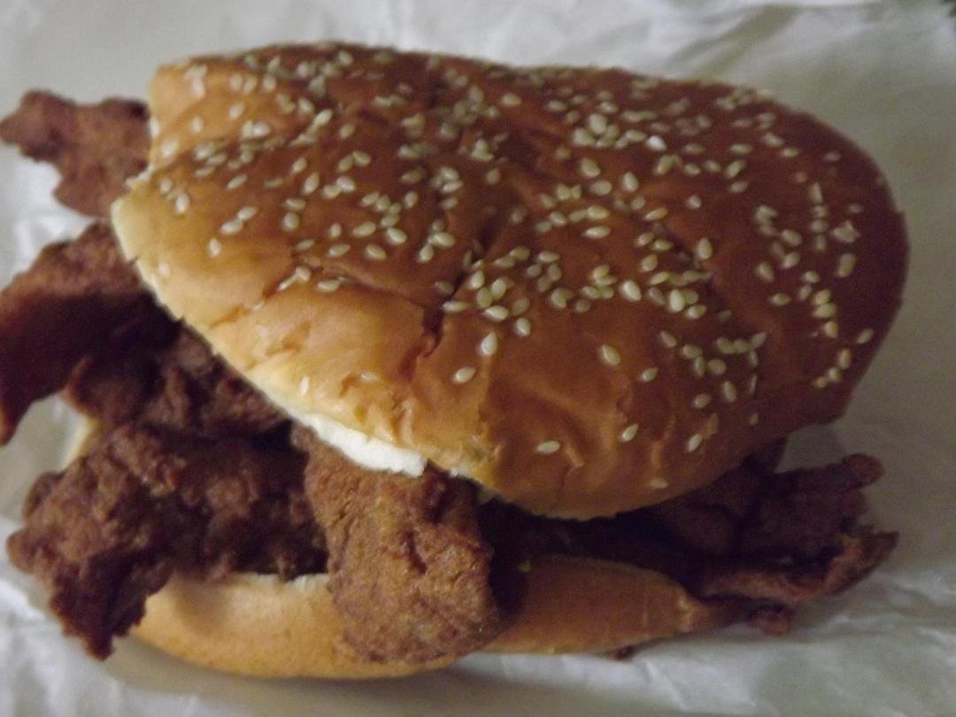 For Cheryl and Ron. Now that is a fish sandwich. Tried that place on rt 60. They also have a pound of lump crab meat for $10.80.