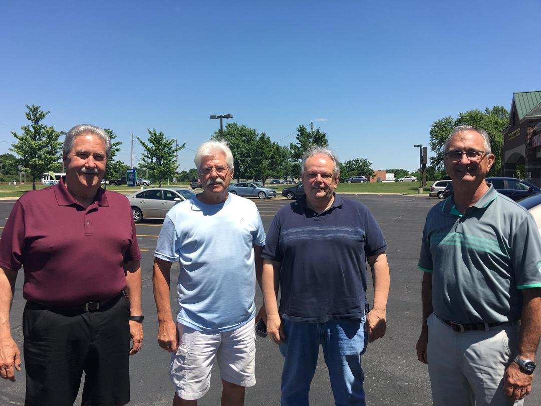 Lunch with four old friends, John VanPelt, Dennis Frazer and Terry Quattro. I haven't seen John in 30+ years.