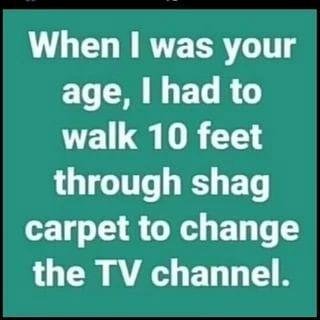 Did your mom rake it after vacuuming it?