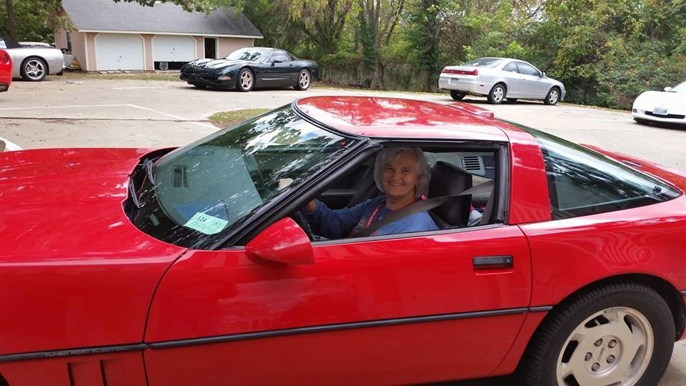 Corvette Weekend in Eureka Springs. Fuel economy run. We did 20.32 mpg - lead foot Nancy! Lol