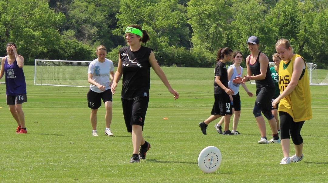 Stephanie just blocked a pass and walks away as if it happens everyday.