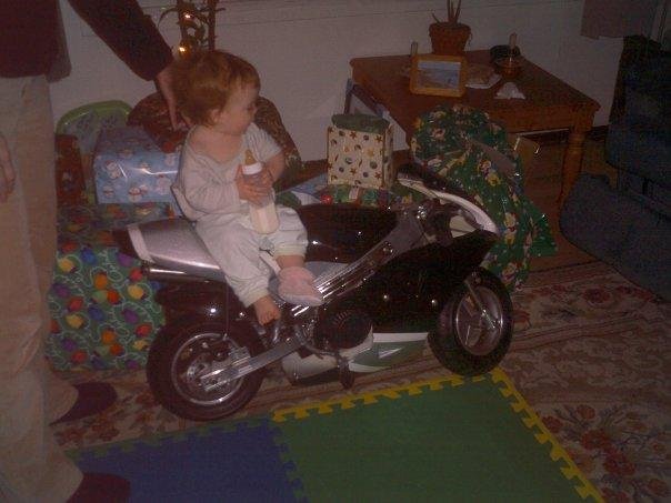 Riley's first bike