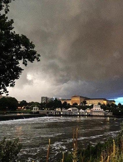 Nifty view of the Philadelphia Museum of Art from across the Schuylkill River taken by niece Alessandra, the opposite side from where Sylvester Stallone ran up the stairs