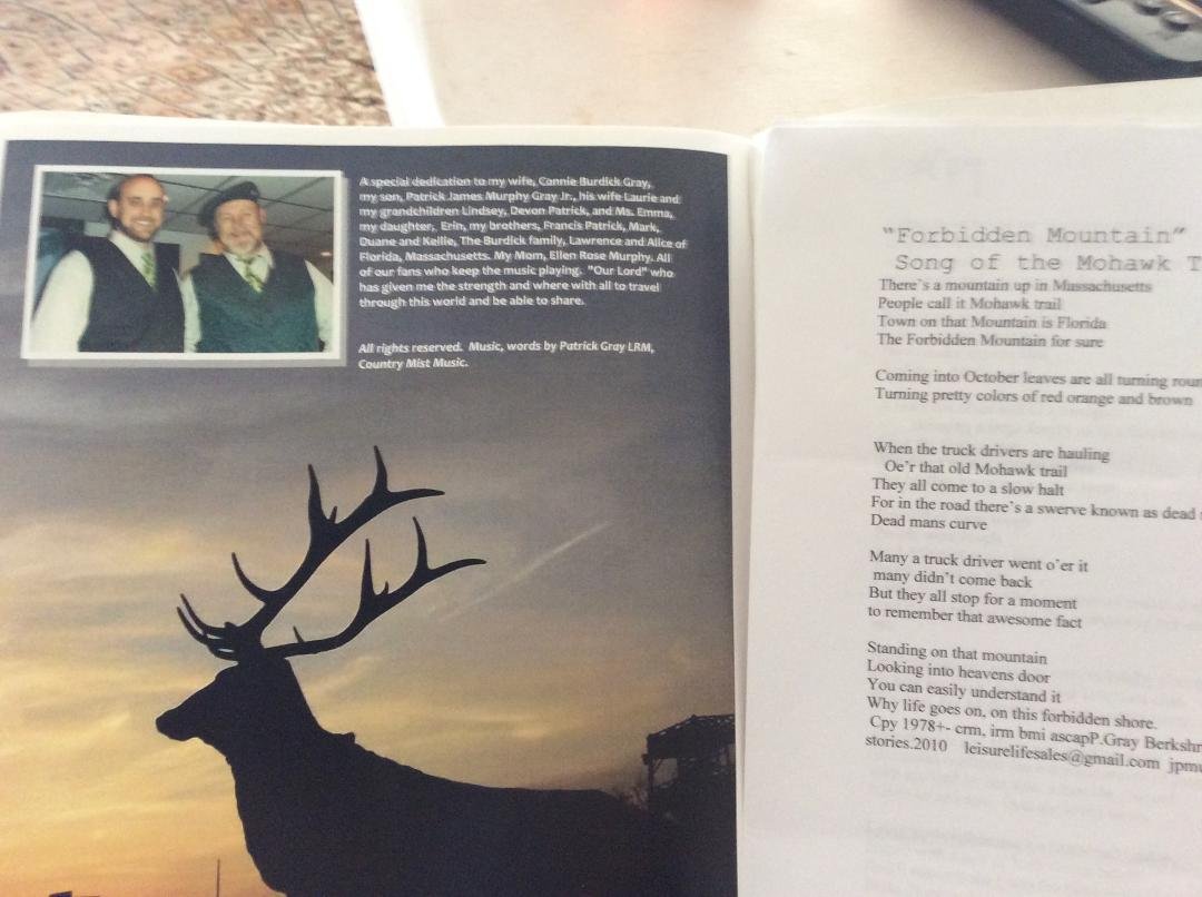 Remembering our Veterans, “Blue Hills of Massachusetts “ available on you tube :Patrick Gray The Balladeer, tells of the vision of a world war 1 veteran on the east side on the railroad tressel of the Hoosac Tunnel. Comin