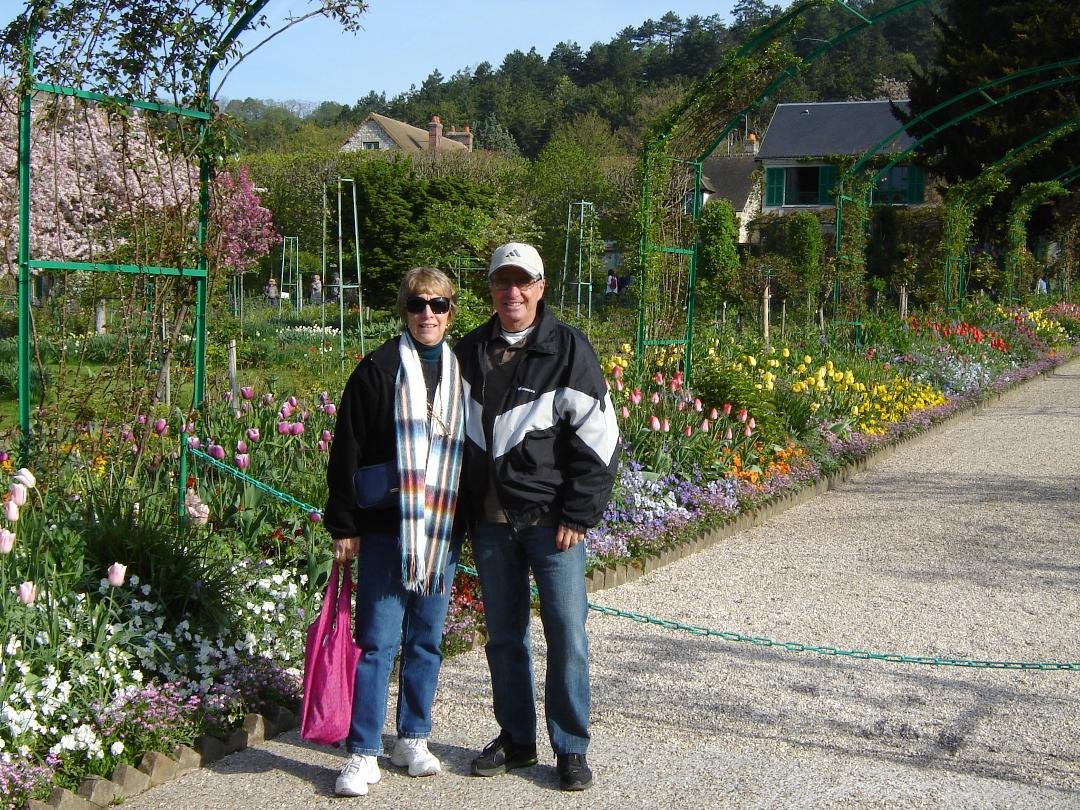 We just got back from our cruise on the Seine River in France. It was wonderful. The French were friendly and we saw beautiful old, historical sites and wonderful gardens like Giverny in the picture. Love our travels, but l