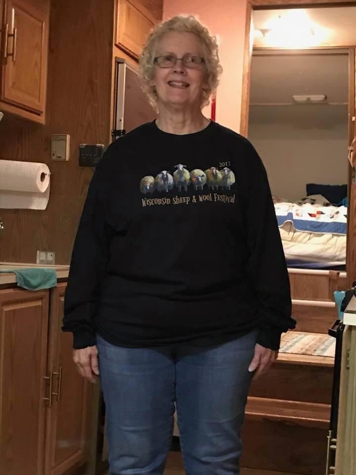 Trying on my new attire