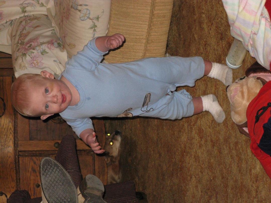 starting to stand on his own.