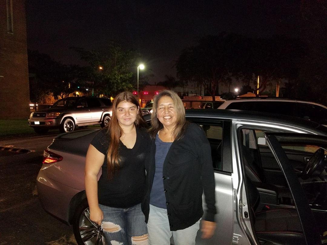 Pick up at school my Granddaughter Alondra with Jessie!