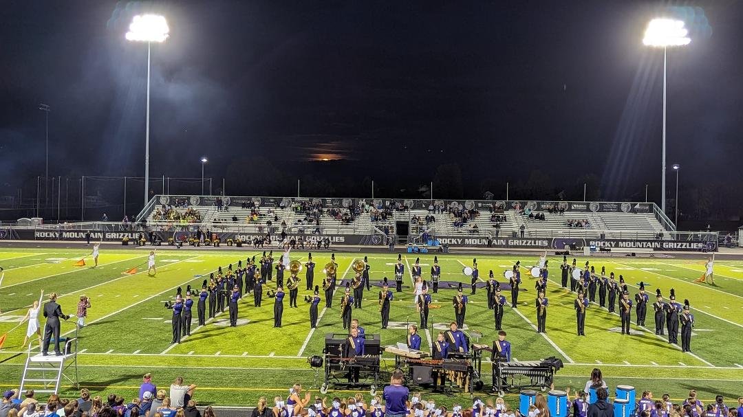 So much fun, watching Nate play tonight when they defeated Capital HS during their home coming game just under the super moon.