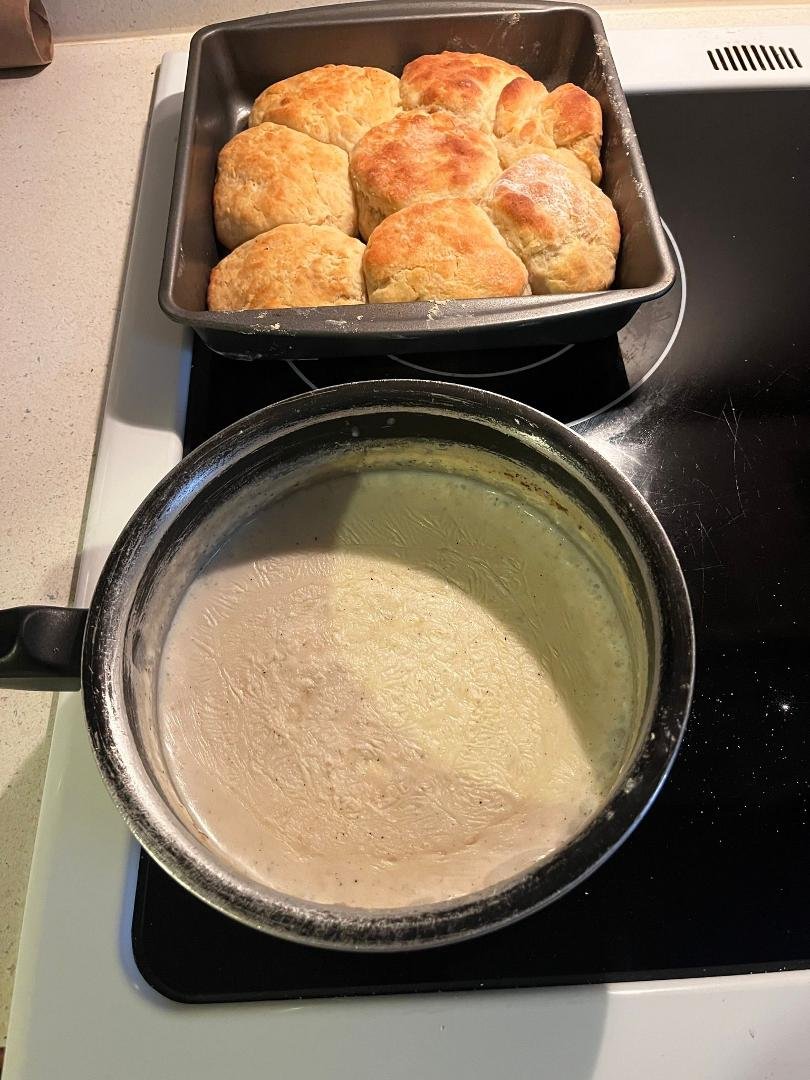 Early Breakfast.biscuits and gravy!