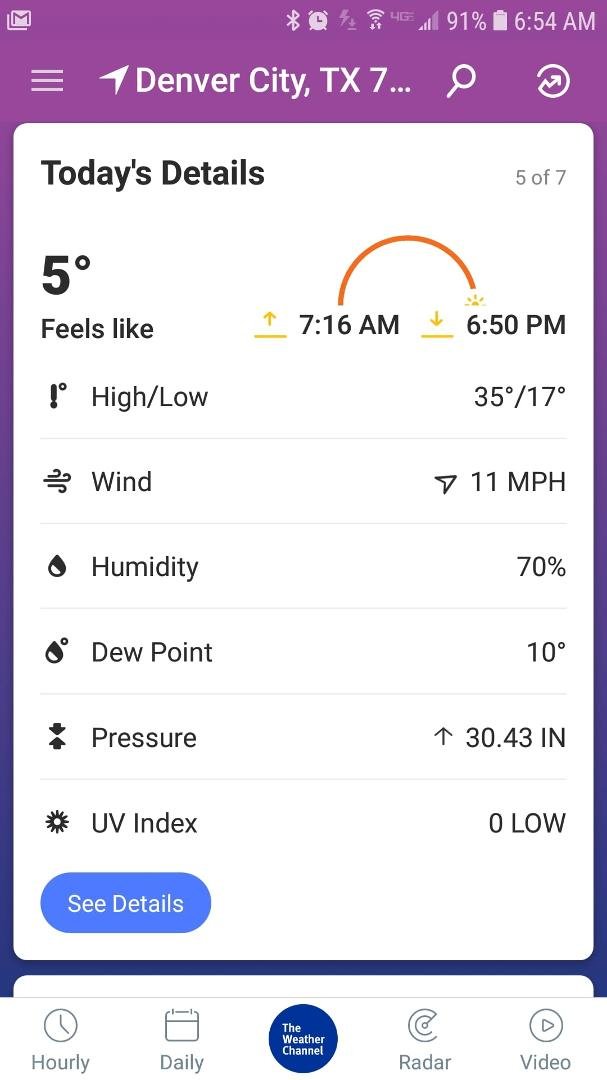 A bit cool this morning