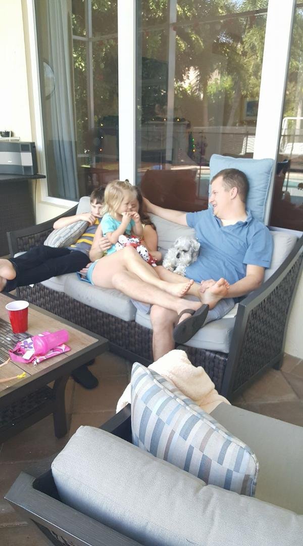 Andrew. Marley and little grandma Sparkle
