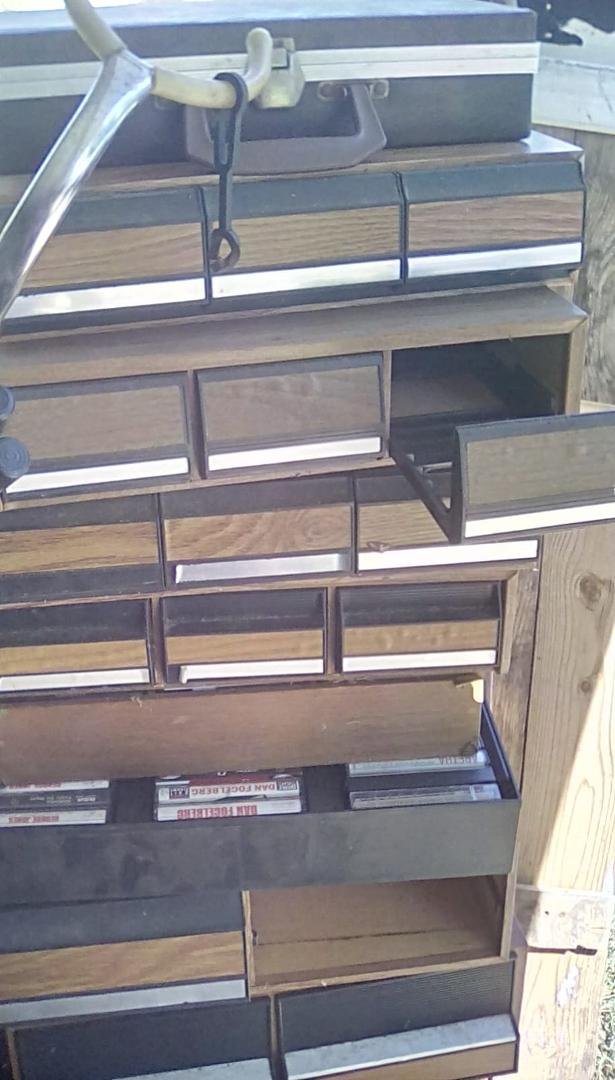 Does anybody have any creative ideas for repurposing cassette tape holders?