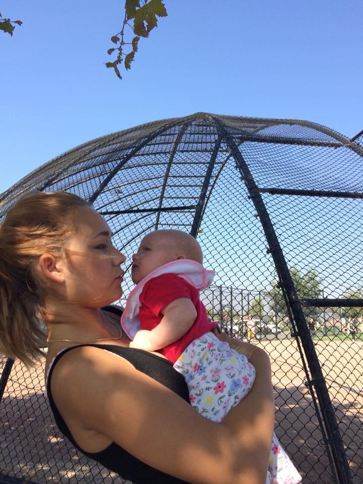 My grand daughter Graycie is 7 weeks old. Analyssia’s baby sister.