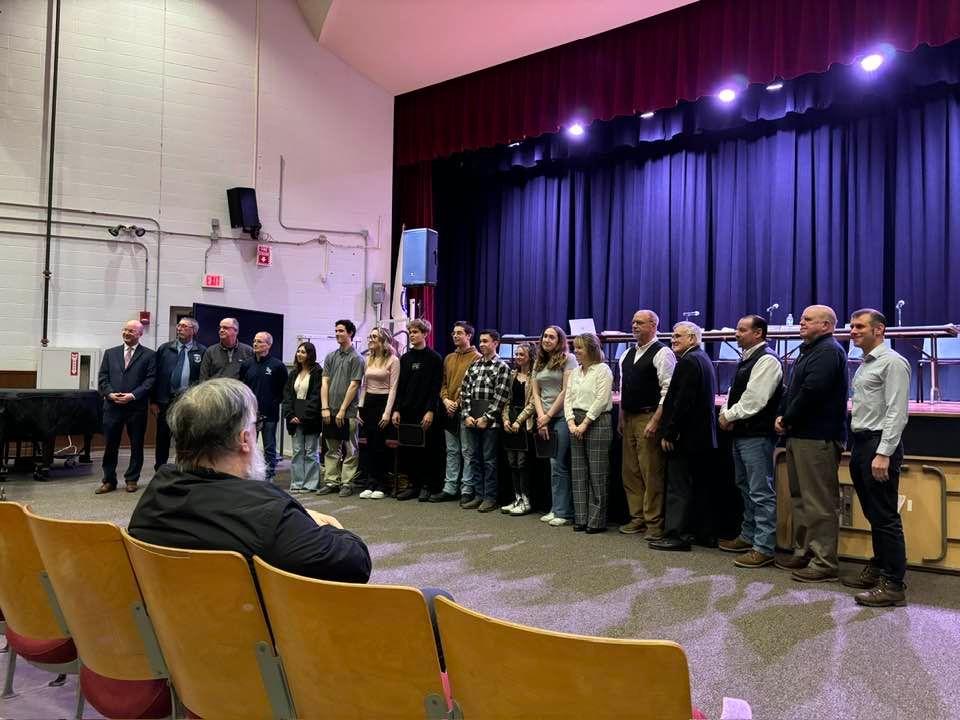 Nice recognition by the Town of Dighton for the B-P Carpentry and Electrical Students for their work at the Library