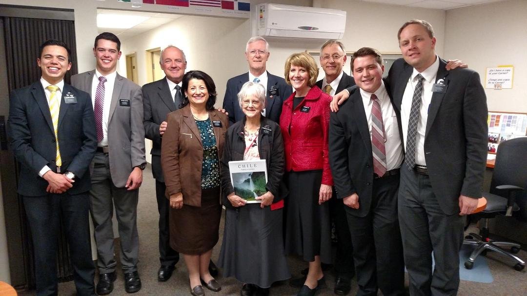 President Wilhelm and the office staff of the Concepcion Souh Mission bid us farewell in the office the night before our departure.