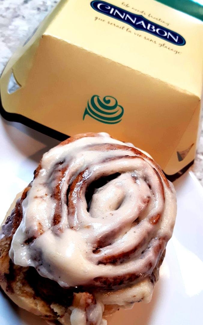 Fresh, warm Cinnabons to go with our coffee this afternoon.. Picked them up from the Flying J Travel Center in Tilbury!! What a great find!! LOL