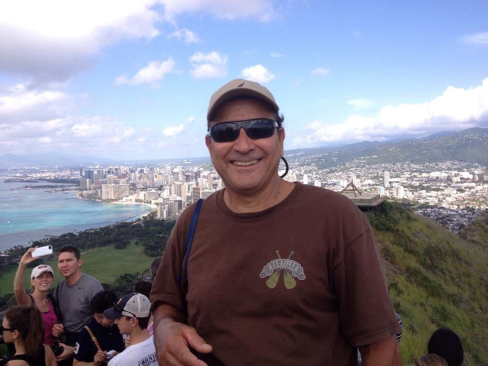 Aloha from the top of Diamond Head. Trish had a Honolulu layover here so I flew over yesterday. It was a steep hike but the view is worth it. Happy New Year everyone!!!
