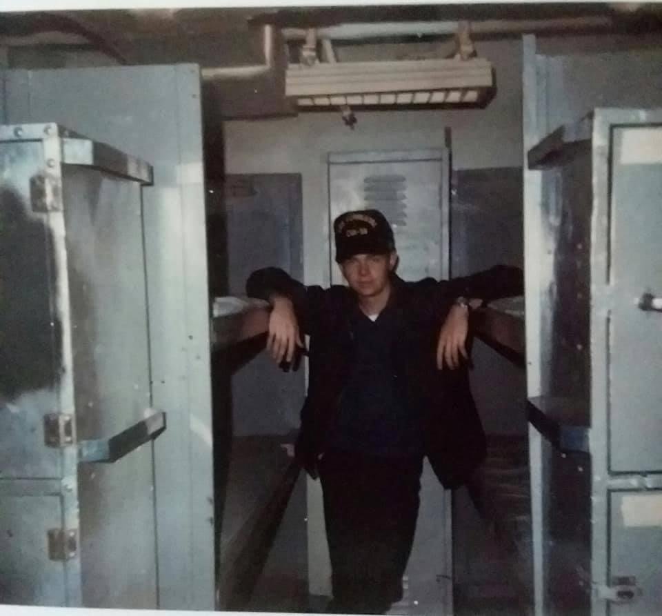 For those who have asked me about what it was like aboard ship ("Super-Carrier").. I located this photo taken on board the Forrestal showing a "cubical" where 6 squadron enlisted men would sleep..We tried to work different