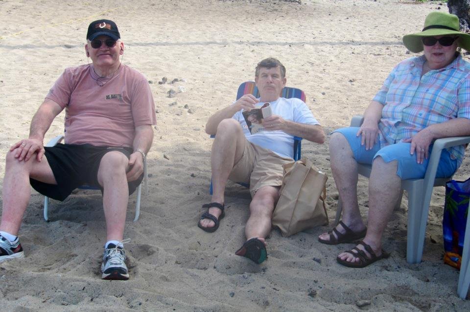 We spent yesterday and this morning exploring the north part of the island and spending time at several beaches. Spectacular weather. Ted's cousin and wife are spending this week with us.