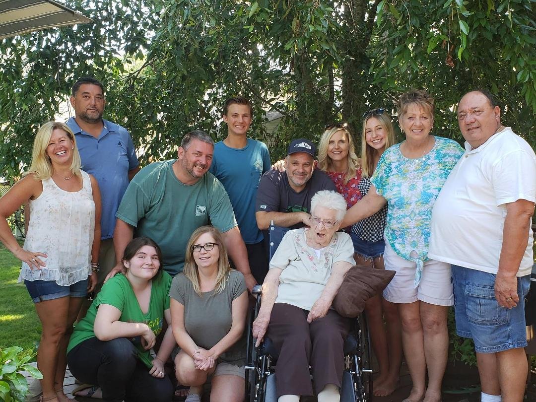 Four generations making lasting memories today....a heartfelt thank you to Ascend Hospice for coordinating and arranging mom's transportation so she could be part of our family gathering. It was so wonderful seeing her sur