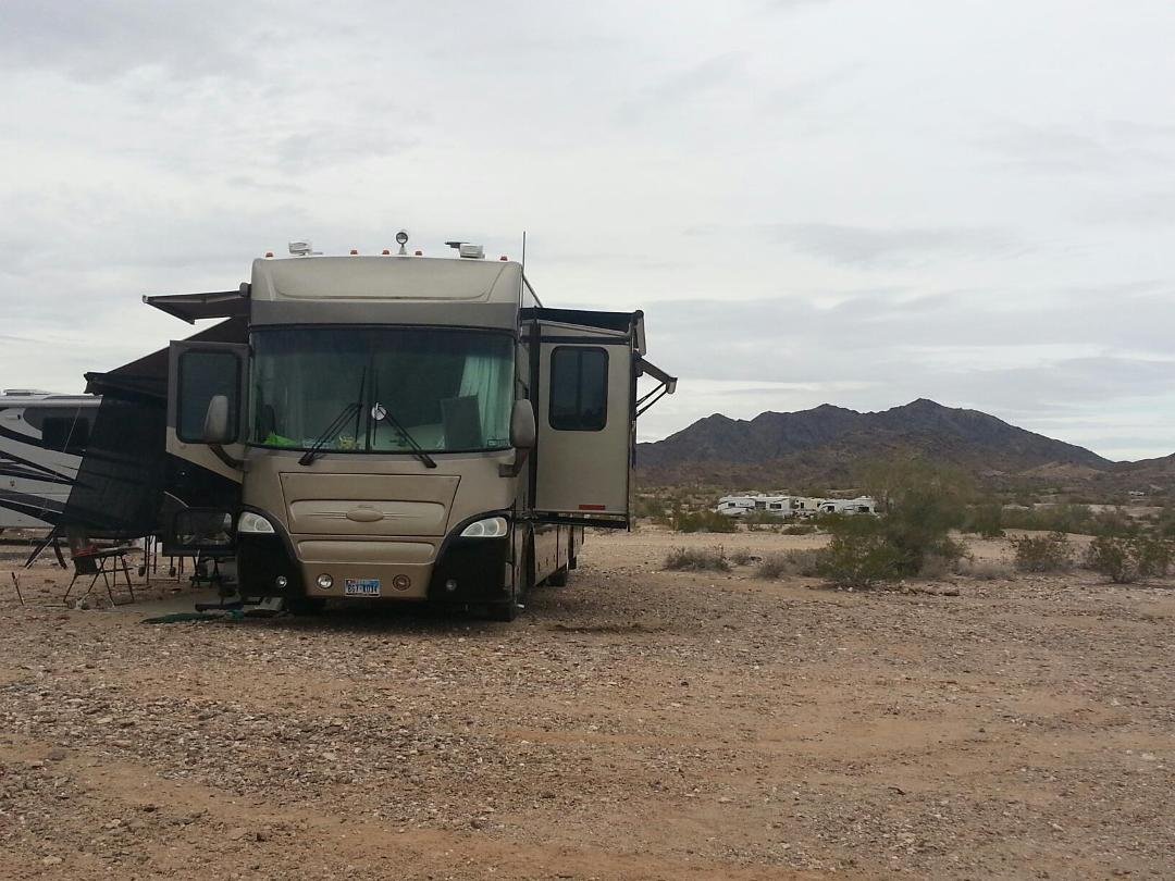 Home in the desert near Dome Rock in Quartzsite, AZ