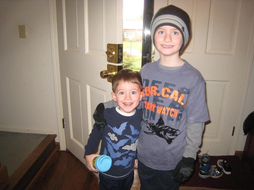 Alex and Jason going to Dussel Farm