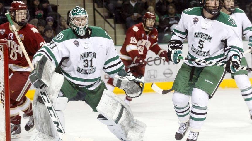 UND Hockey Team, #2 ranking in NCAA, win against Denver 4-2 Friday night to take first place in the NCHC Conference. Chance for a sweep tomorrow.