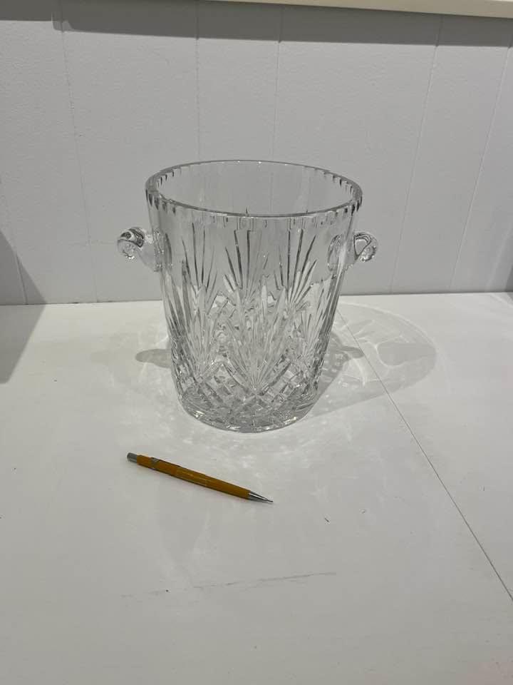 Heavy Crystal Champagne Bucket w/handles. Will be in Bog on 10/2 if interested. $40