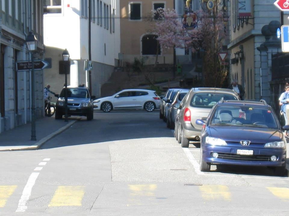 One of the tiny streets in Vevey