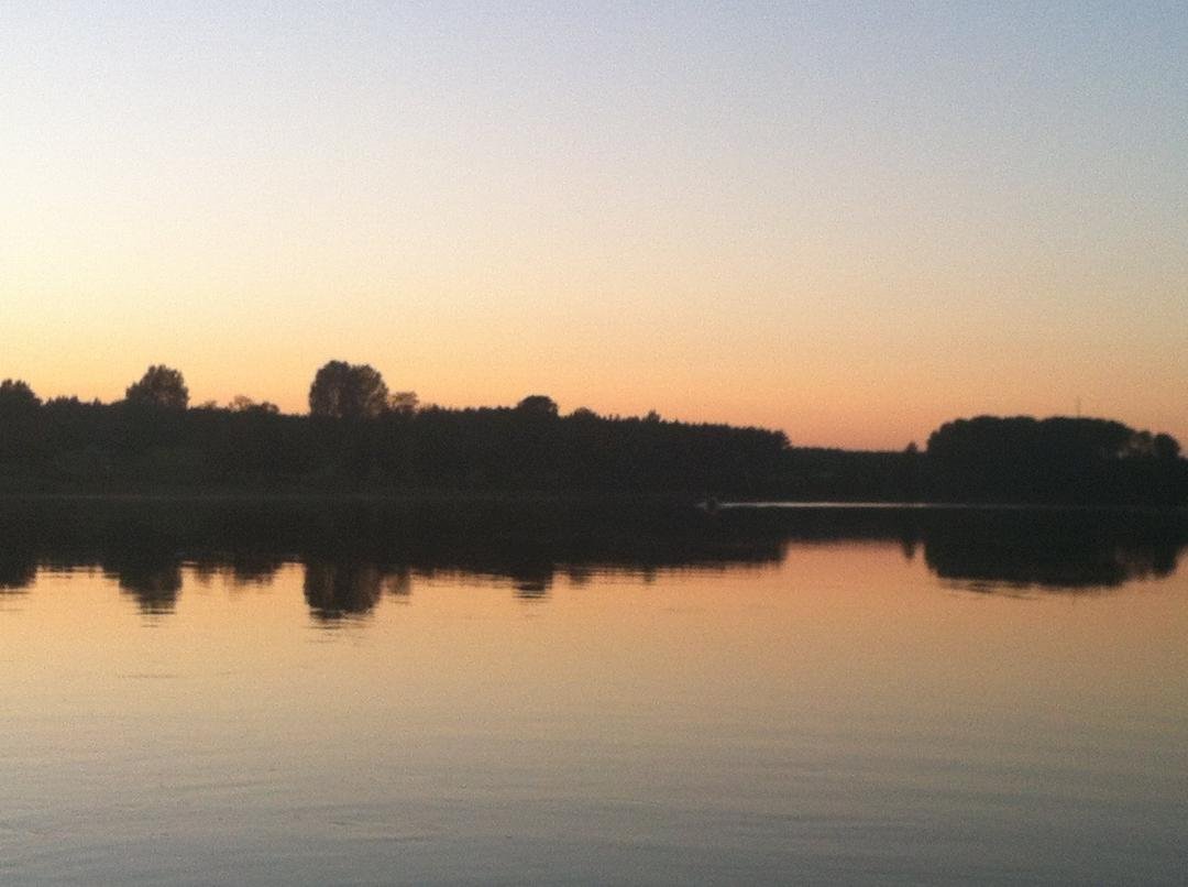 Sunset on Dalälven, Älvkarleby.