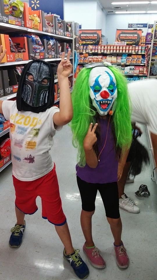 I took the little monsters to Walmart with me today