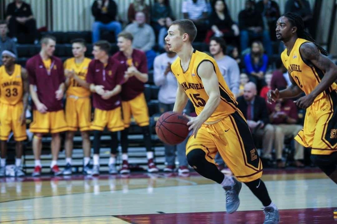 Jack hoopin' it up as a sophomore in college.