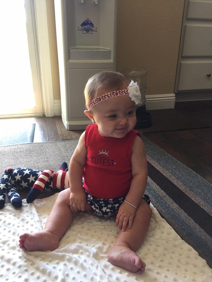 This little girl is ready for this country's celebration!!