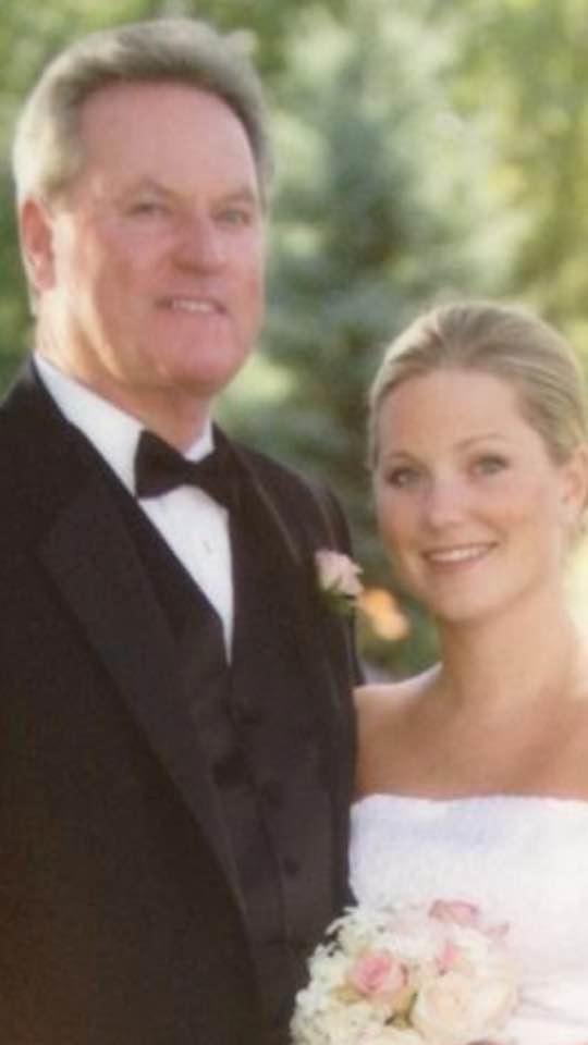 That's one proud daddy at Lexi's wedding