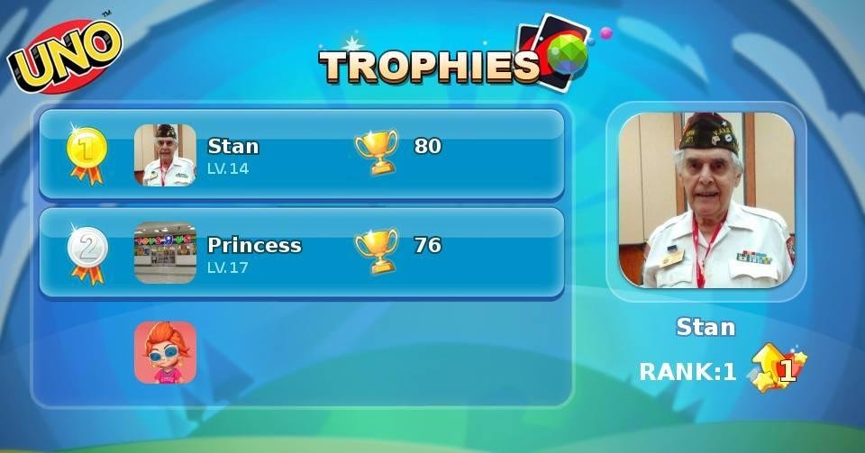 Congrats! Stan is quickly climbing the Trophies Rank!