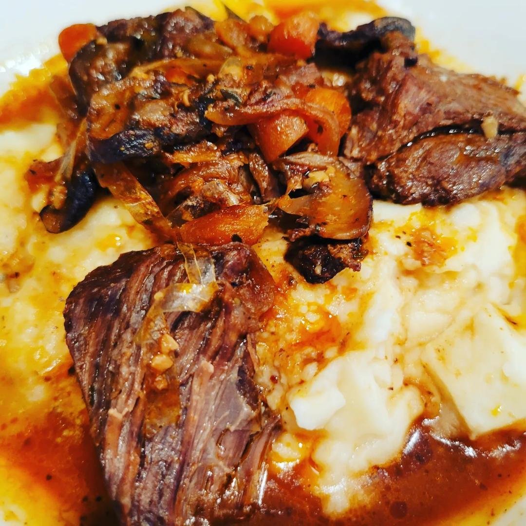 Tonight Braised beef tips with mushrooms #beeftips #dinnertonight #foodporn
