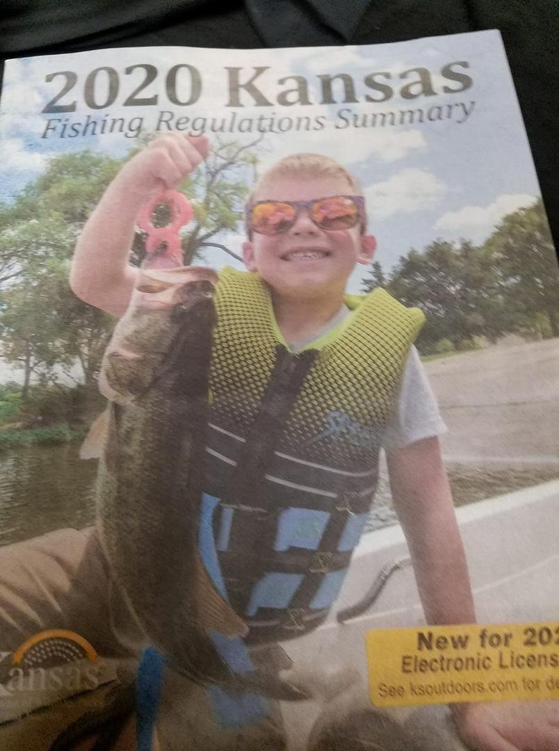 Guess what? I don't need a fishing license in Kansas anymore. I remembered when I turned 65, the Kansas Legislature decided to change the age to 75 for seniors wanting to fish without a license. Guess I showed them.