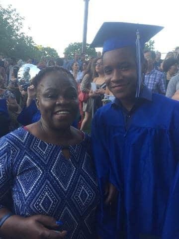 Grandmom and Grandson! I am so proud of this young man.God Bless!