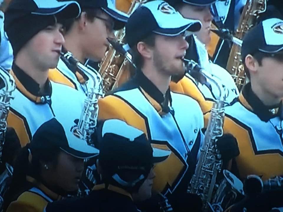 Our grandson made the big times On TV between football plays between Mizzou and Arkansas