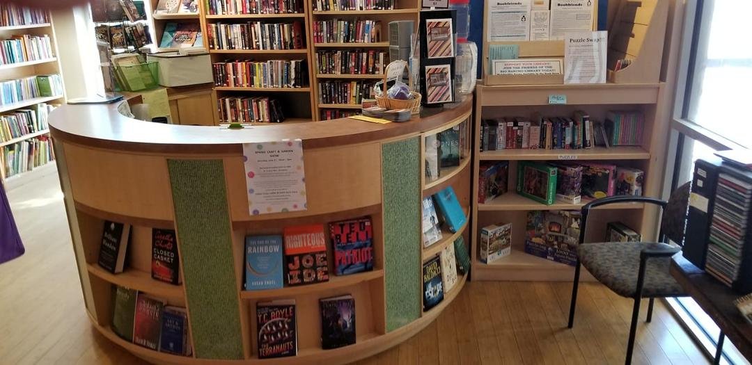 The Bookstore where Doug volunteers. He has been a Library volunteer for about 26 years in addition to other libraries since he was a kid.