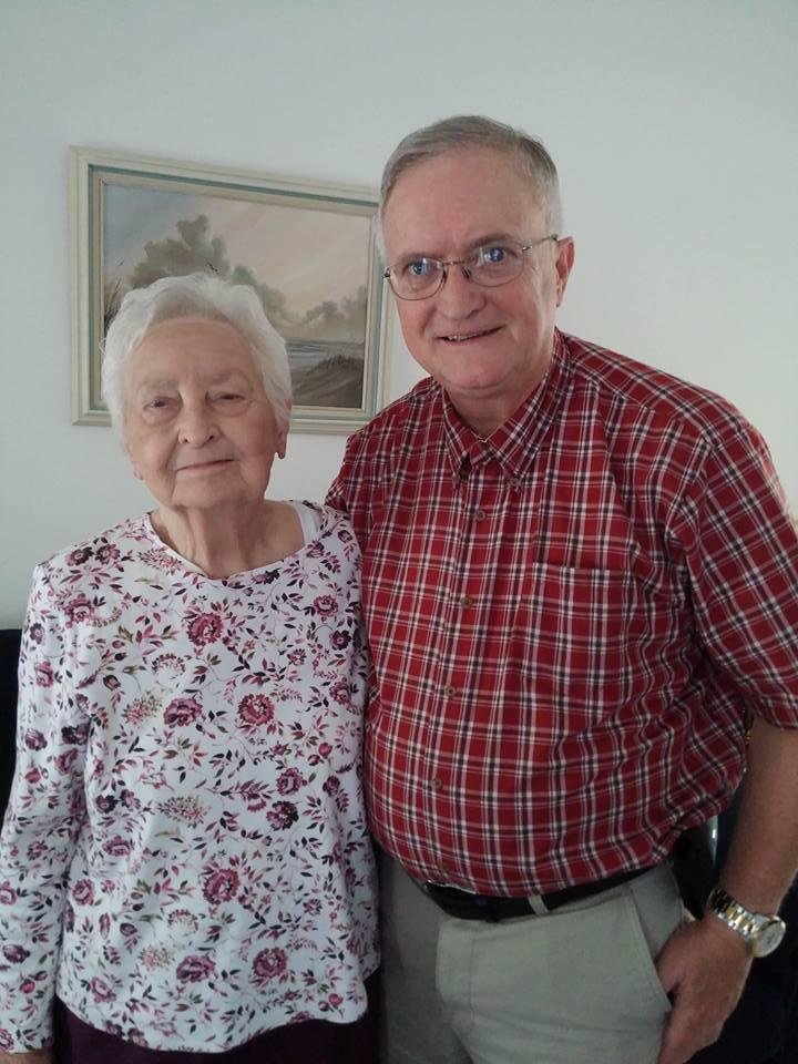 Me and mom...heading to take her out for early Mothers Day meal.
