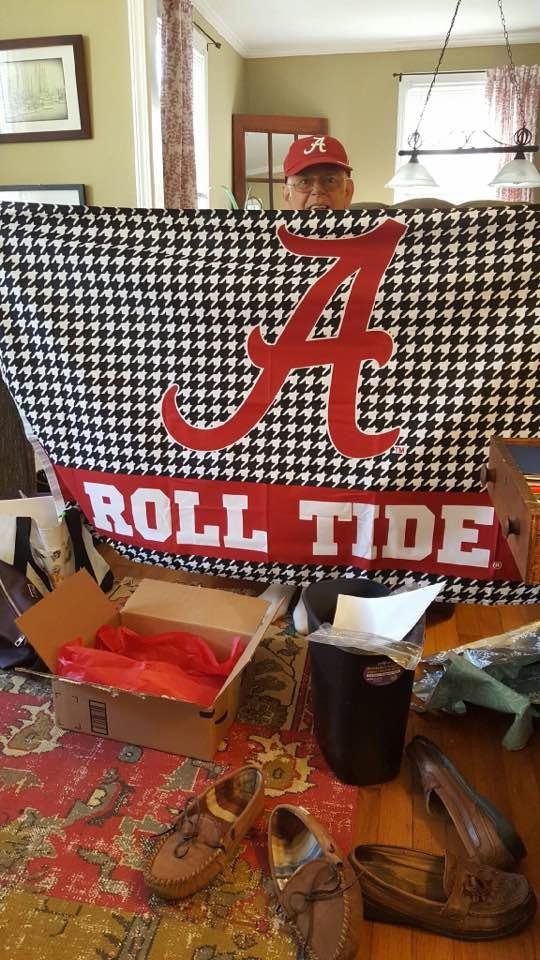 Getting ready for LSU game! My Brother Tony gave me early birthday present! ROLL TIDE!