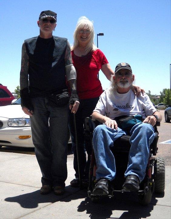 Friends - through clear and stormy skies. Catt, me and Marc