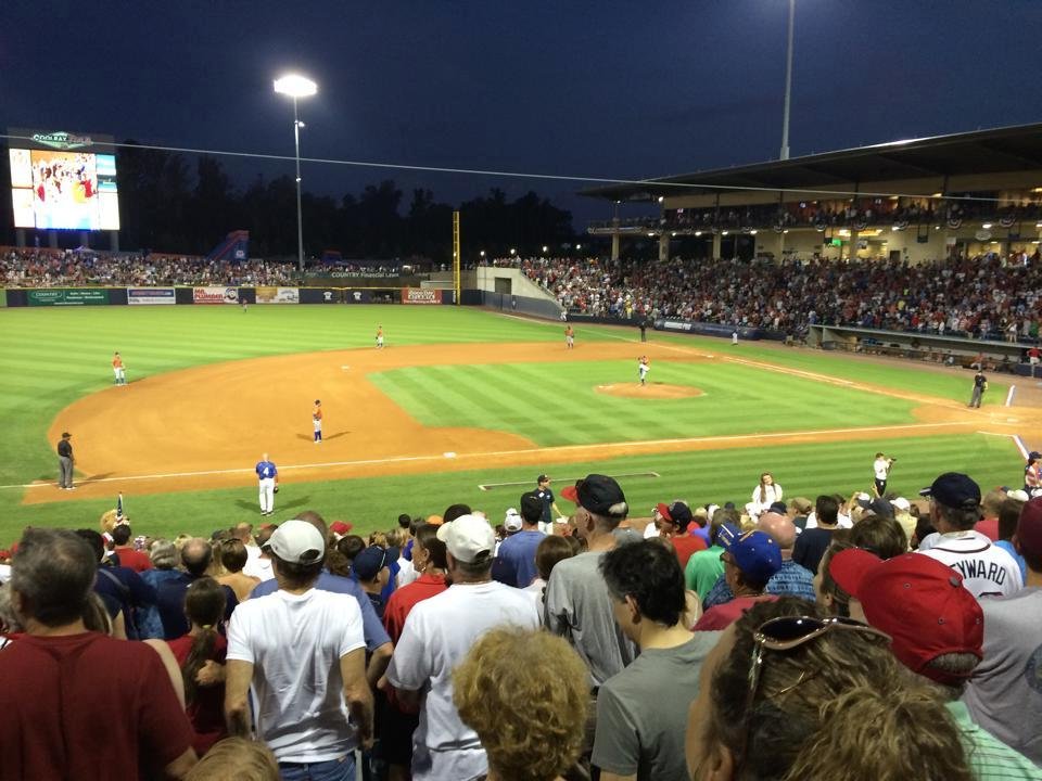 4th of July at Gwinnett Braves game and fireworks with Mom and Elaine.