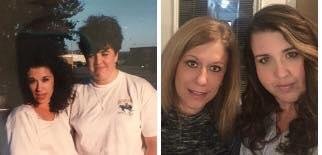 Pictures taken 23 years apart!!! We always pick up right where we leave off. Thank you again for the great Christmas weekend Shauna!! Love always!!