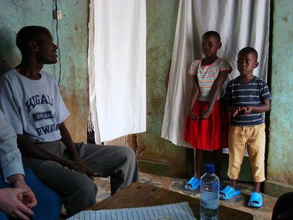 Home of pastor Moses' assistant. His little girl and boy sang us a song of prayer for healing of Africa.