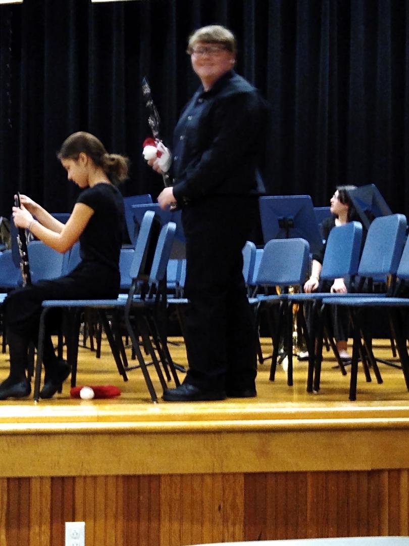 Winter band concert. Sorry it's kind of blurry.
