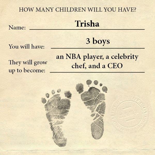 I'll take the CEO or celebrity chef for my one son. they got the other 2 wrong in sex. lol