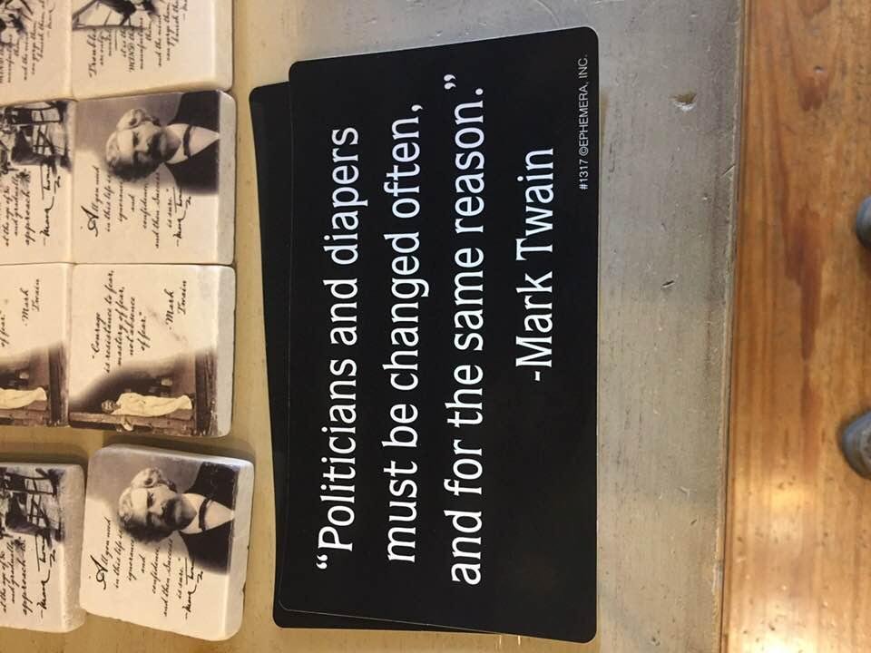 We visited Samuel Clemens’ hometown this weekend. Looks like some things haven’t changed in the last hundred years...